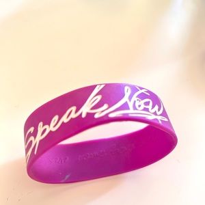 Taylor Swift Speak Now World Tour Bracelet Merch